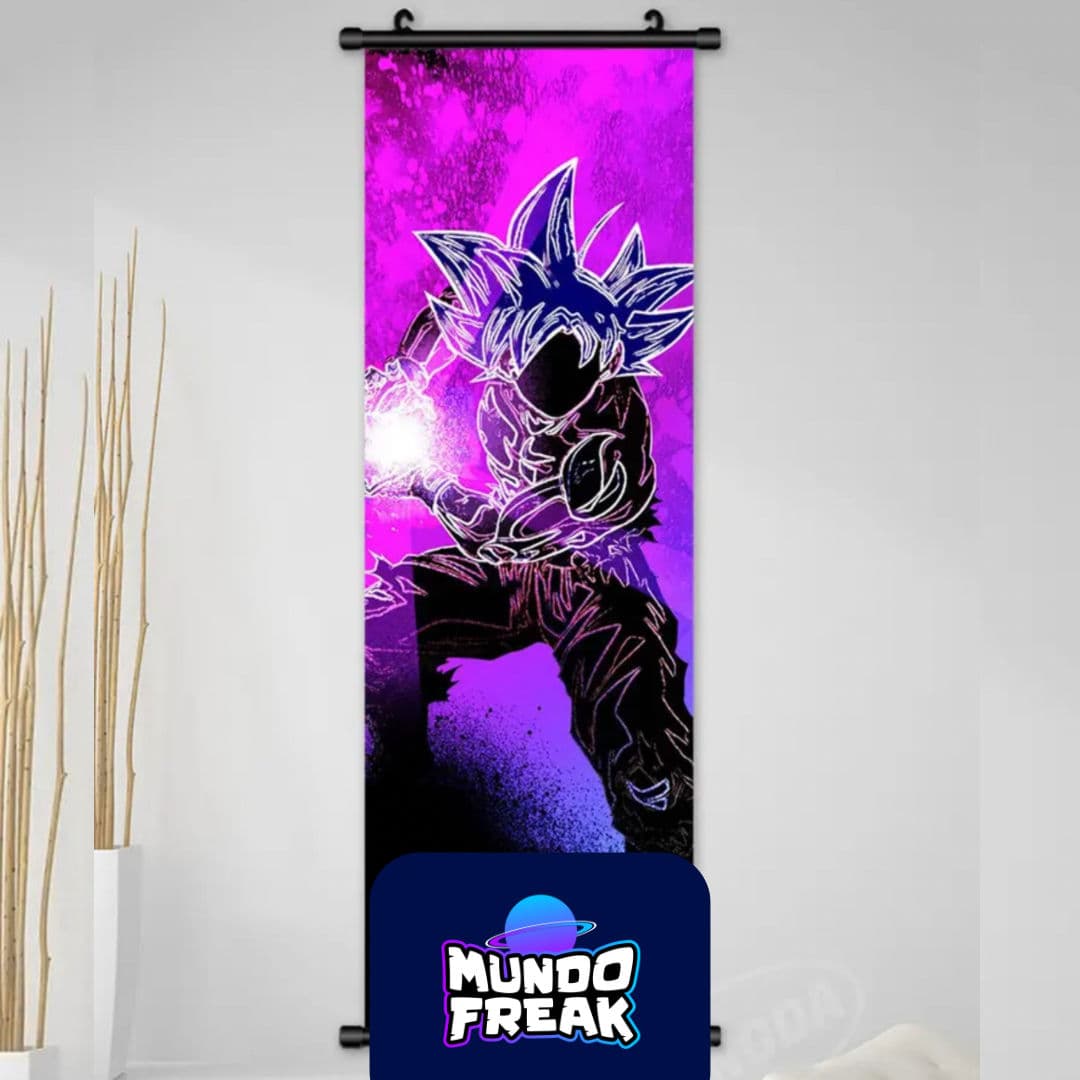Pergamino Dragon Ball goku kamekameja fuccia 20x60