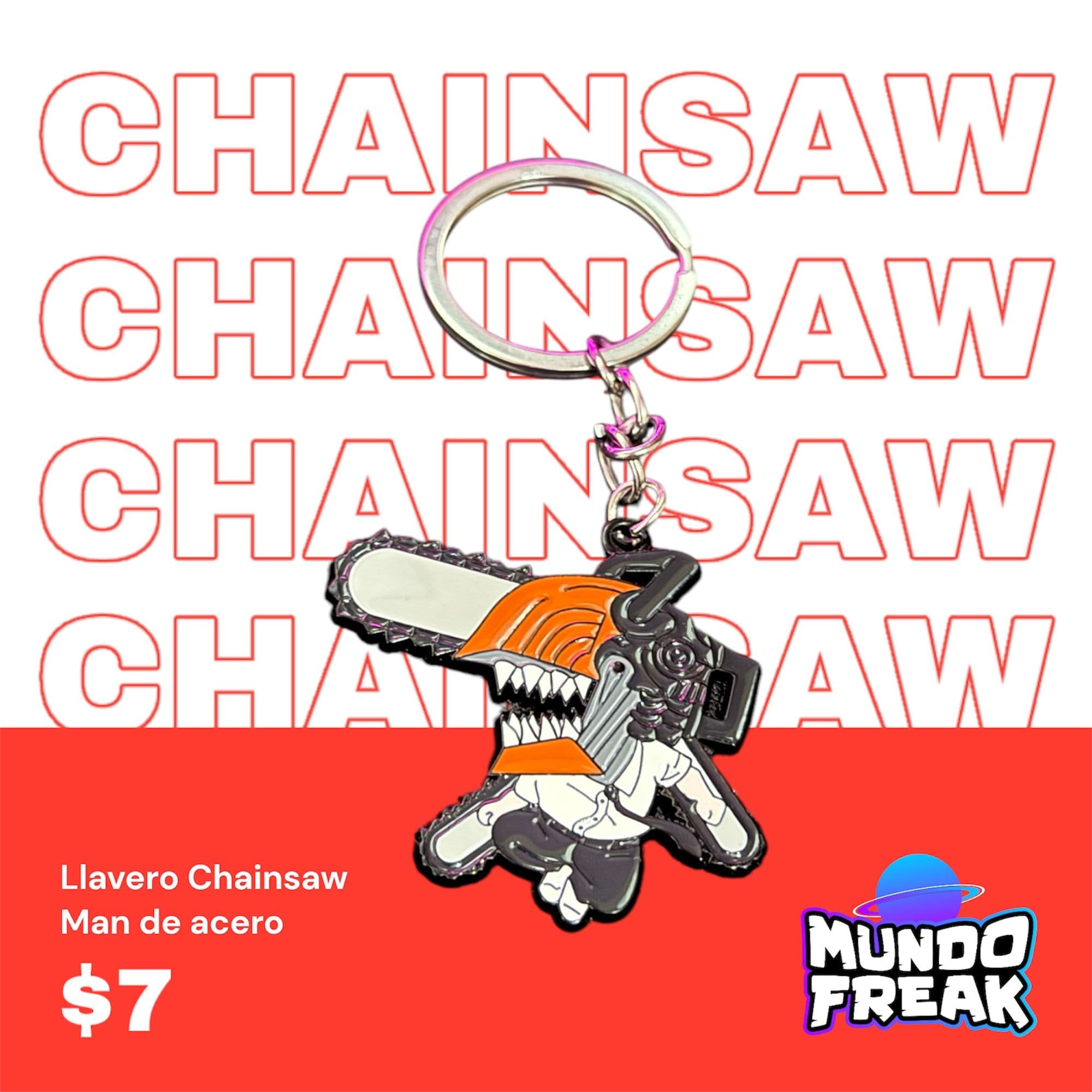 Llavero Chainsaw Man metal - Vista 6
