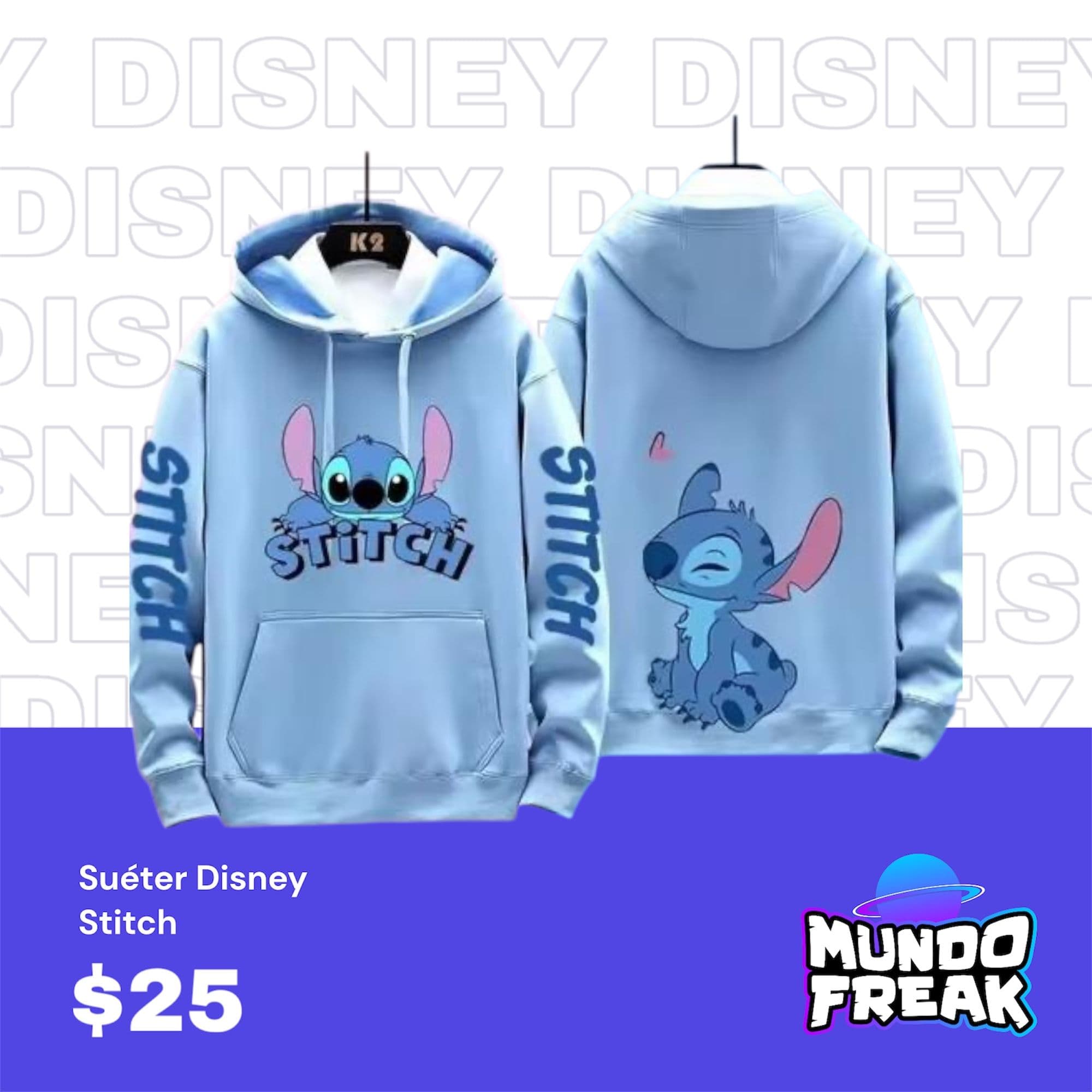 Sueter Stitch Azul