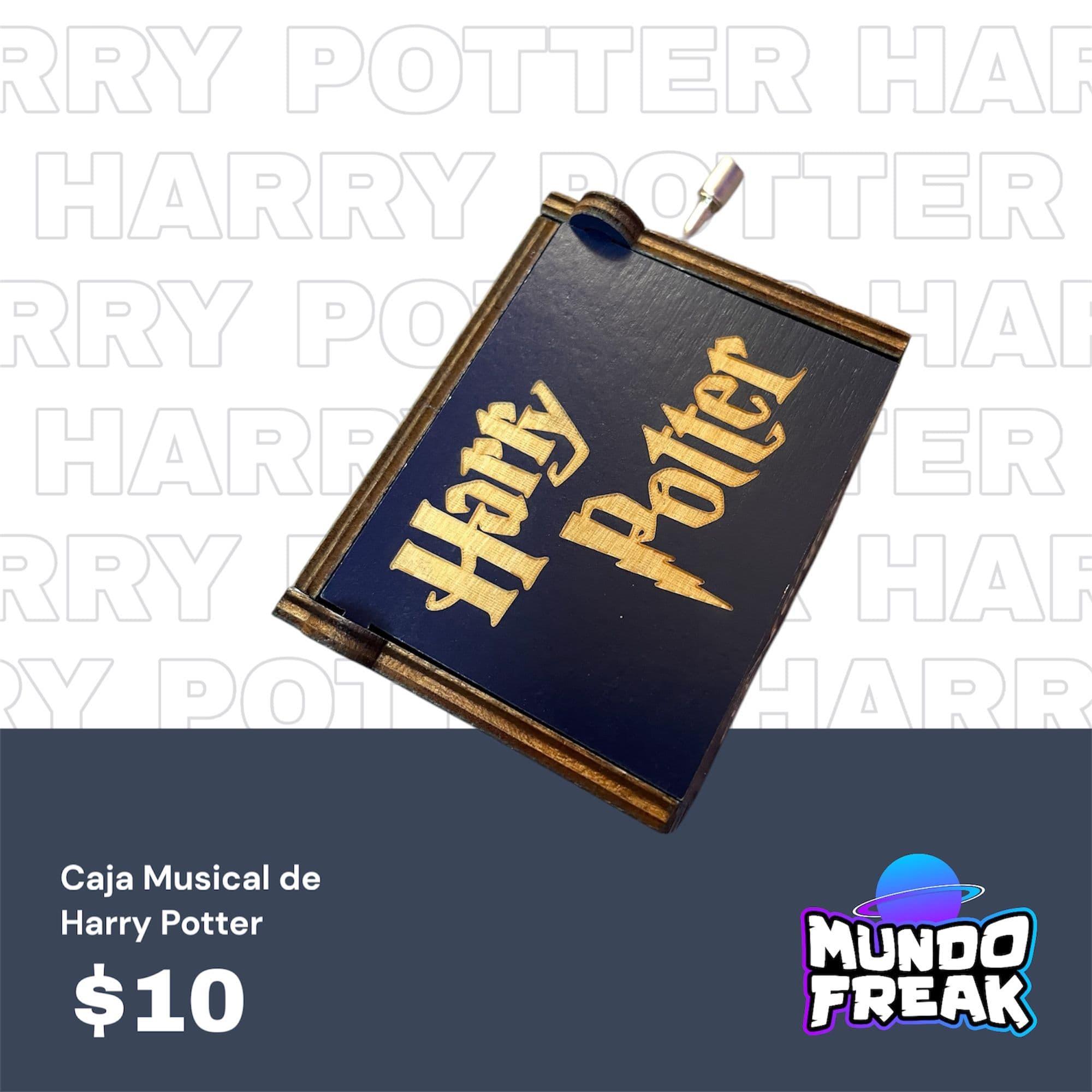 Caja Harry potter negra cancion 02 - Vista 8