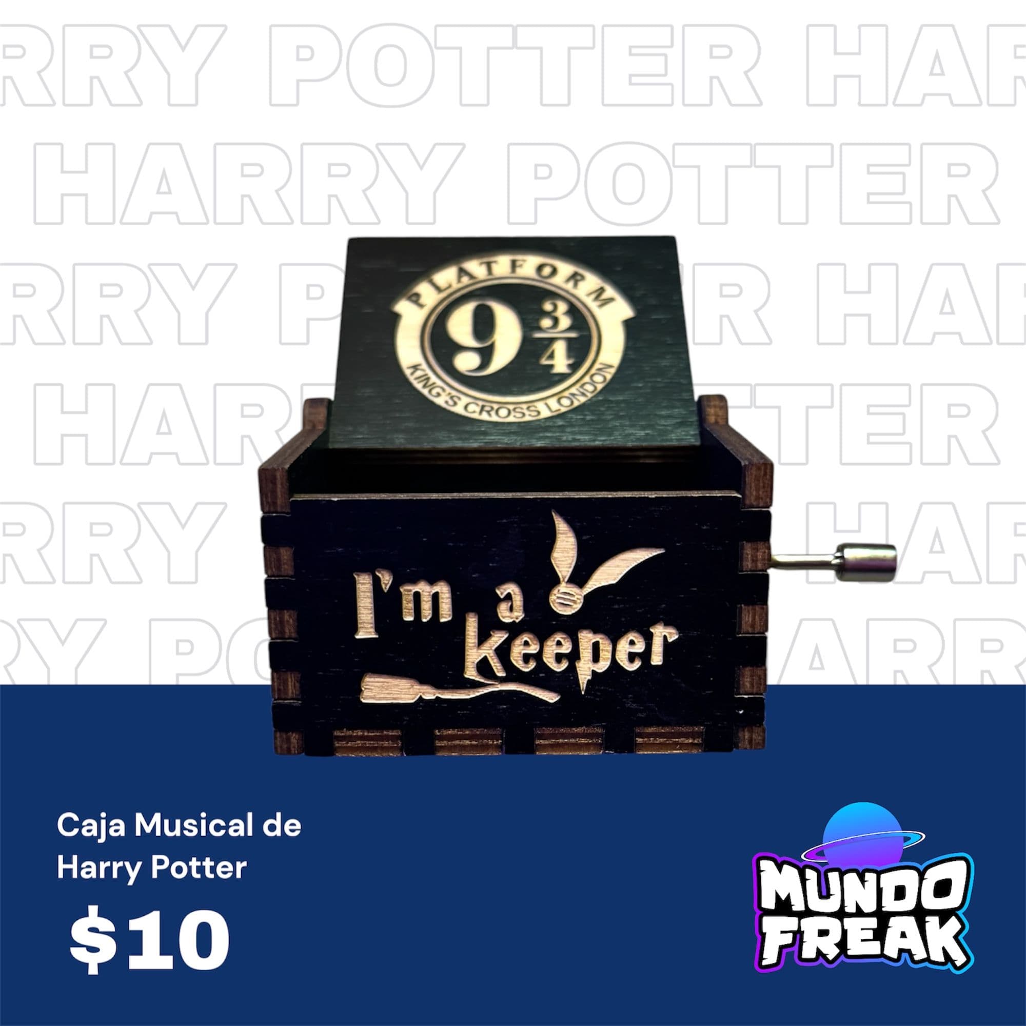 Caja Harry potter negra cancion 02 - Vista 9