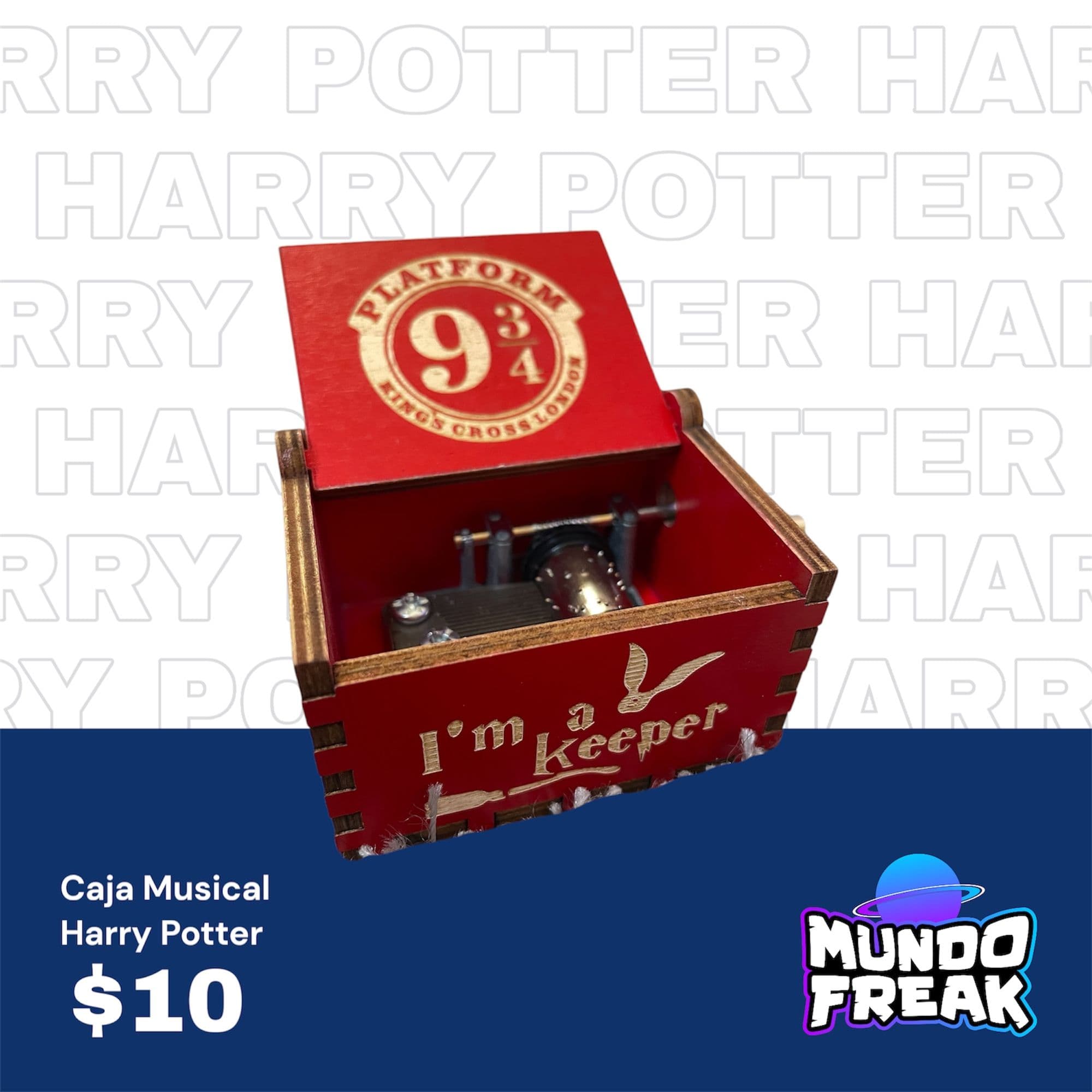 Caja Harry potter negra cancion 02 - Vista 4