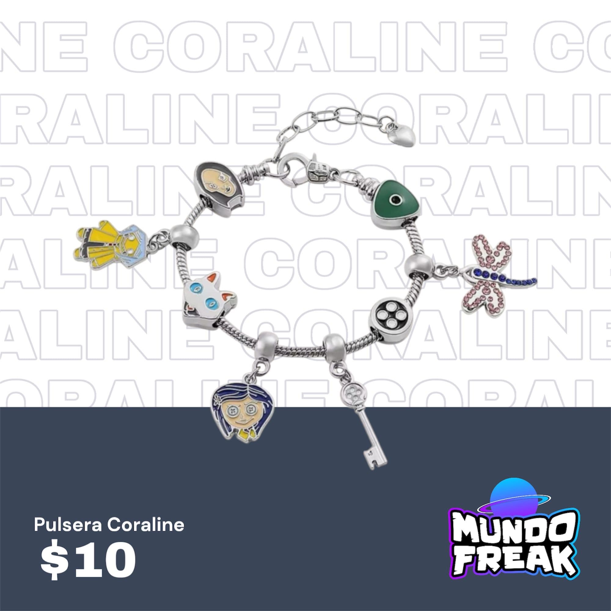 Pulsera tipo Pandora Coraline