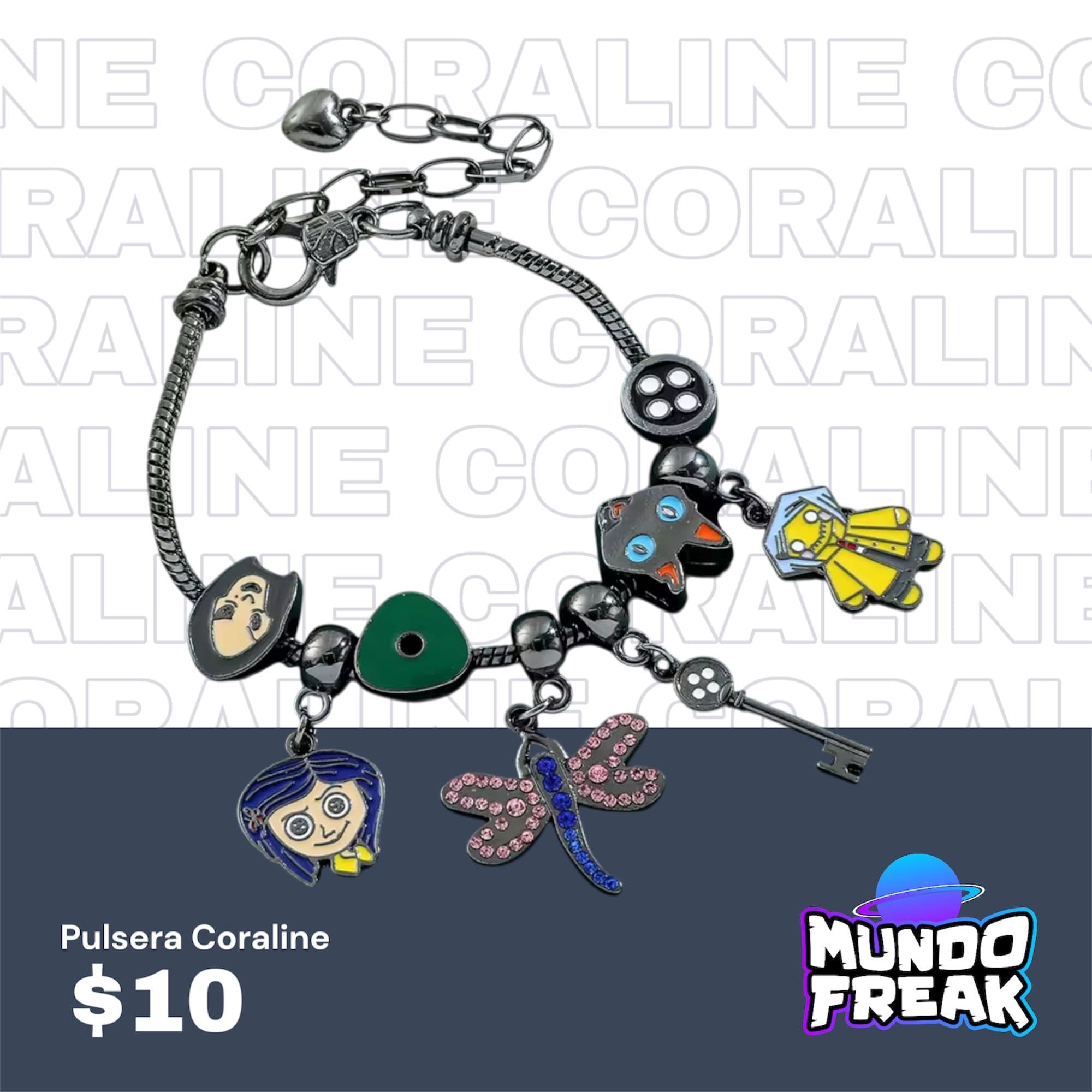 Pulsera Coraline Plateada