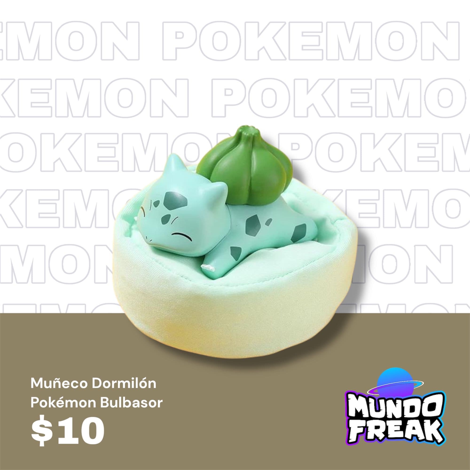 Figura pokemon Balbasaur con almohada - Vista 2