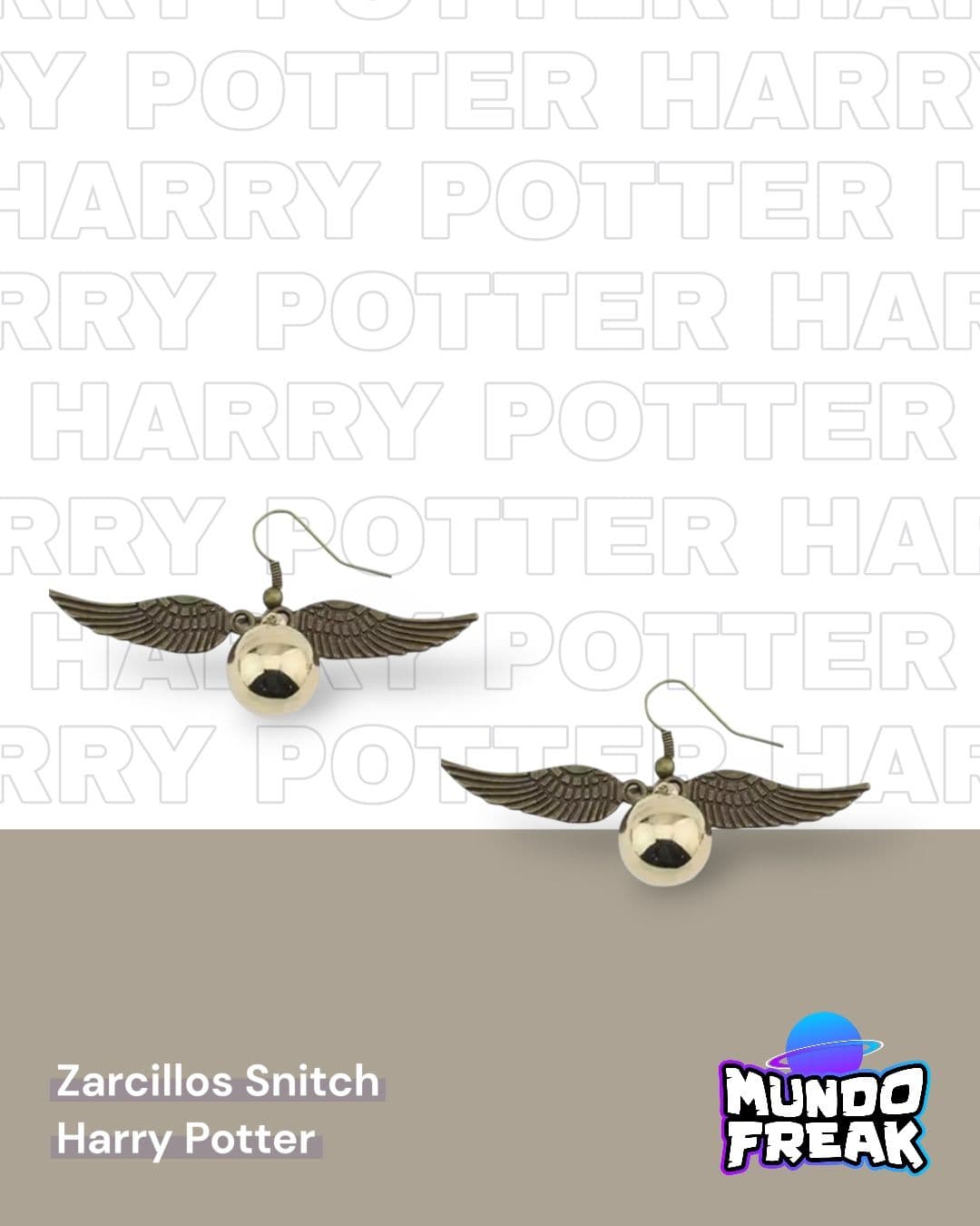 Zarcillos Snitch Harry Potter
