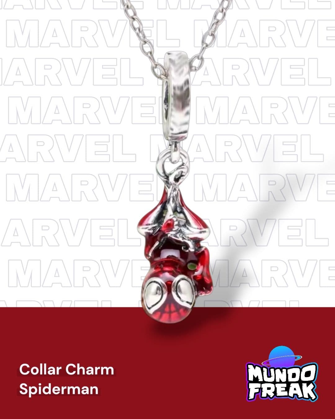 Collar Charm Spider-Man - Vista 7