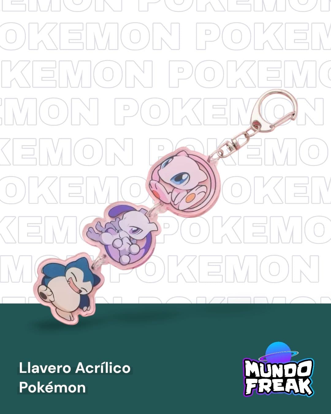 Llavero pokemon pikachu tres acrilicos - Vista 13