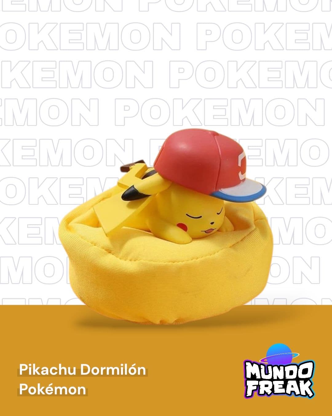 Figura pokemon Pikachu con almohada
