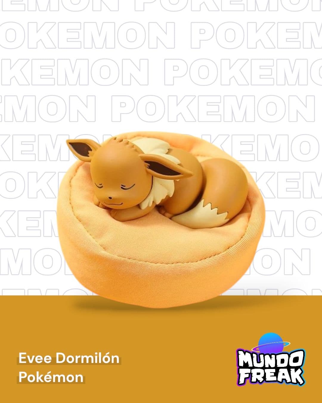 Figura pokemon Evie con almohada