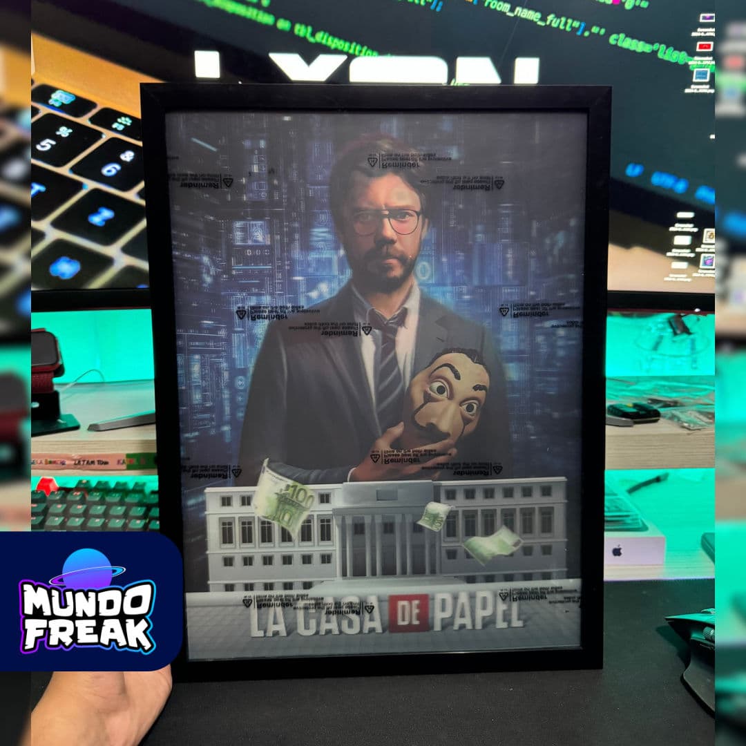 Poster 3D La Casa de Papel