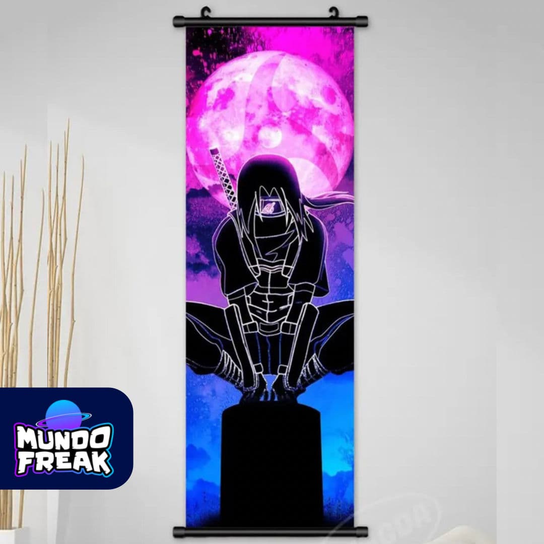 pergamino naruto itachi con pajaros 25x75cm