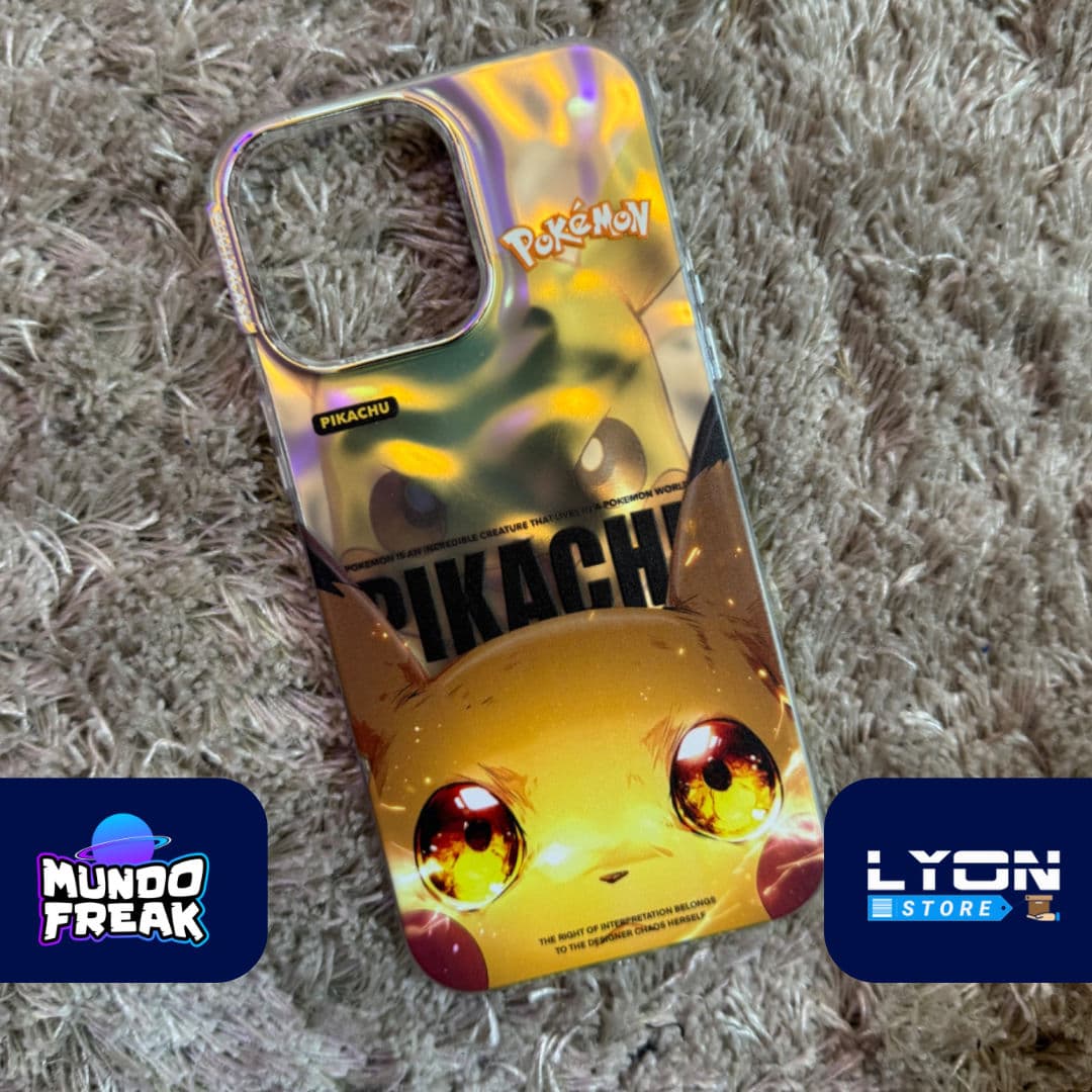 Forro pokemon pikachu con lentes iphone 13